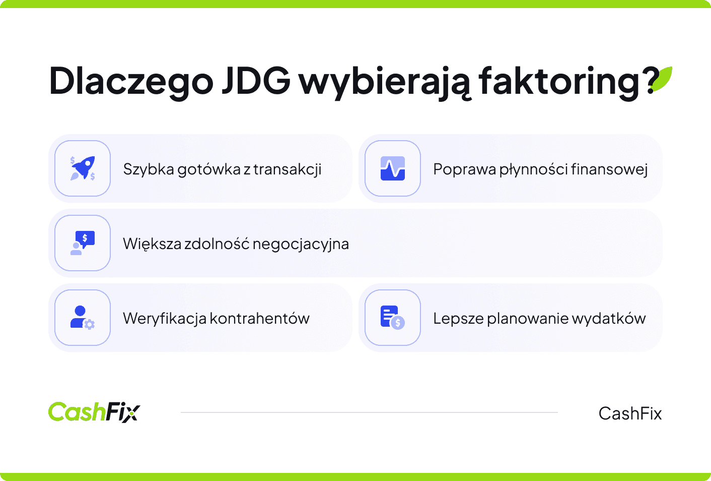 dlaczego JDG wybierają faktoring