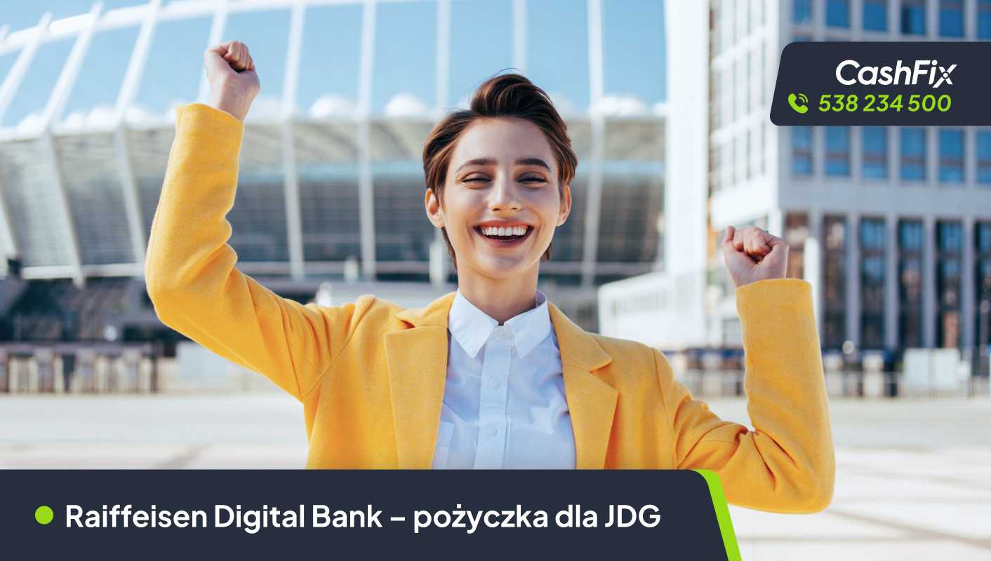 Raiffeisen Digital Bank – pożyczka dla JDG