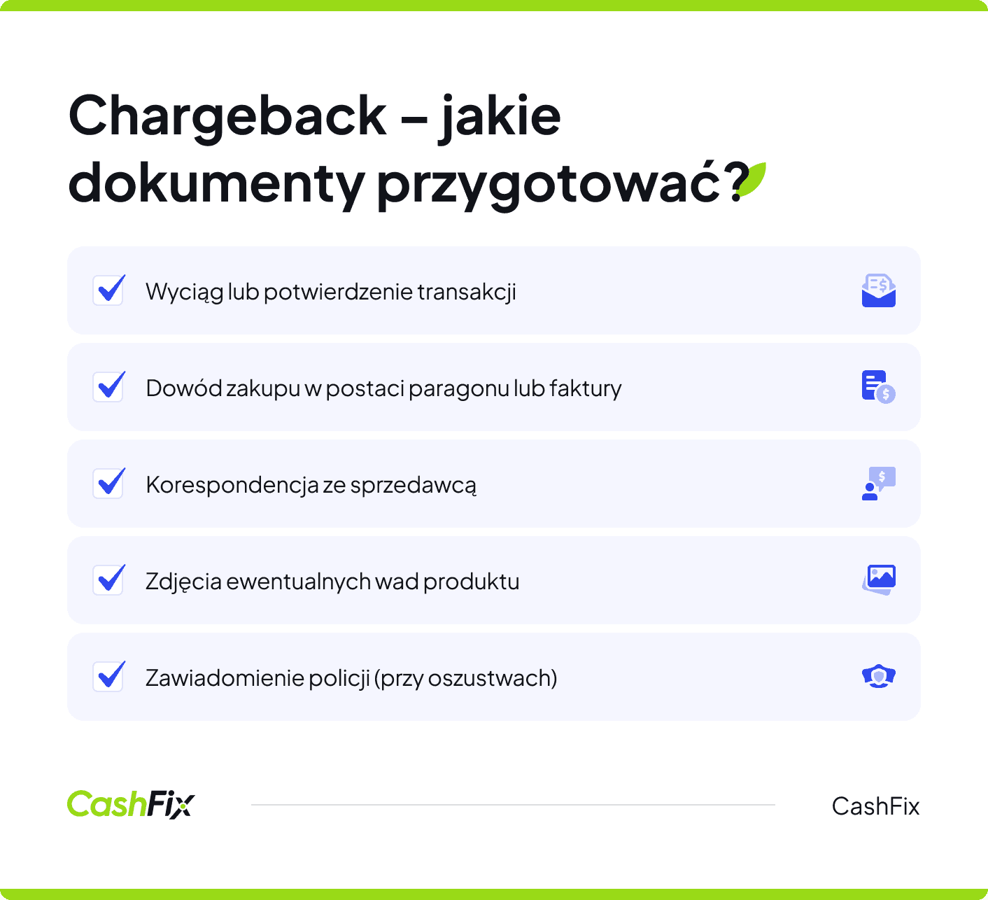 Usługa chargeback
