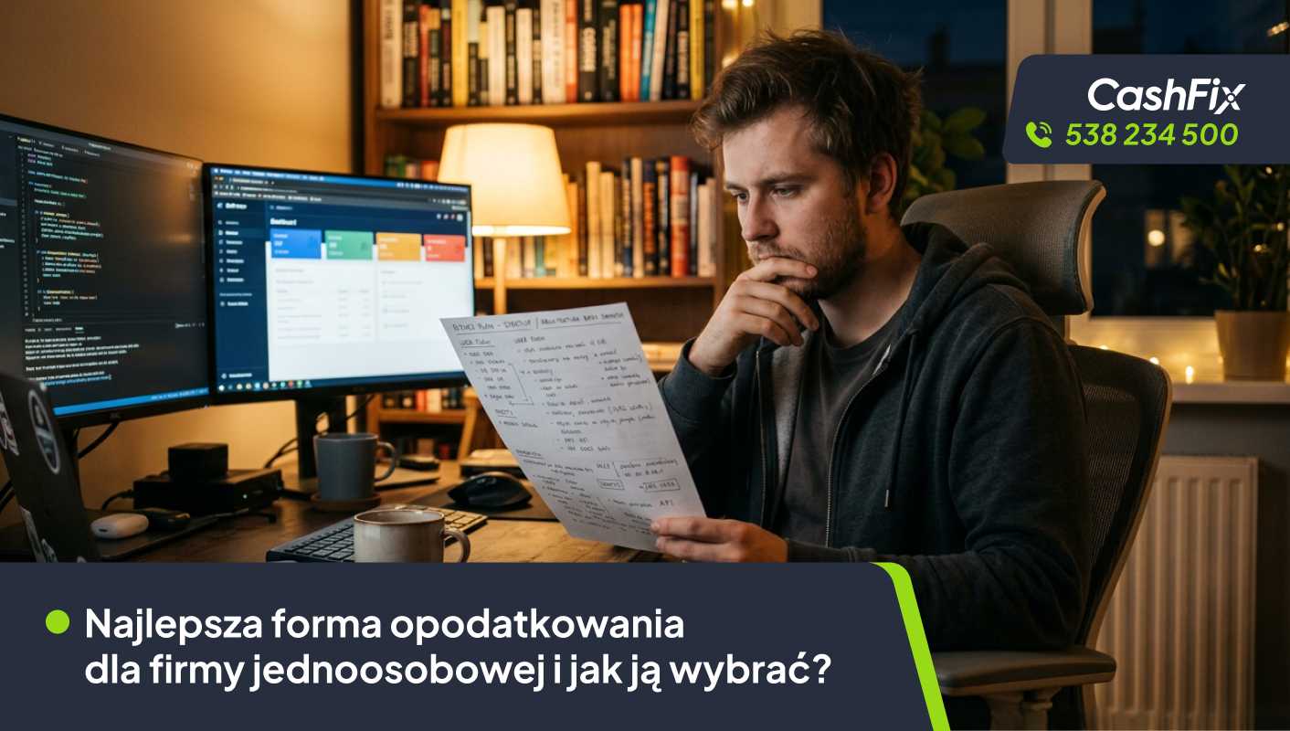 Najlepsza forma opodatkowania dla firmy jednoosobowej i jak ją wybrać?