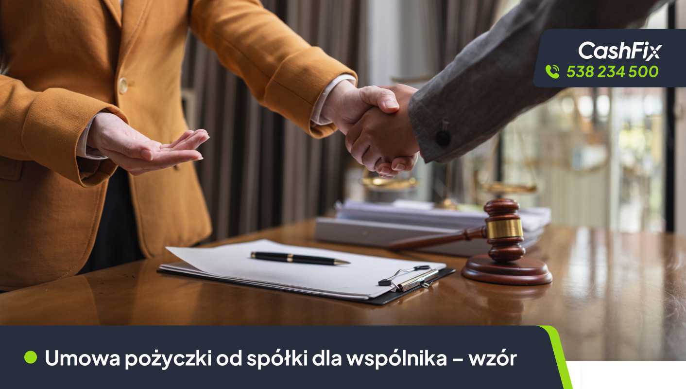 Umowa pożyczki od spółki dla wspólnika