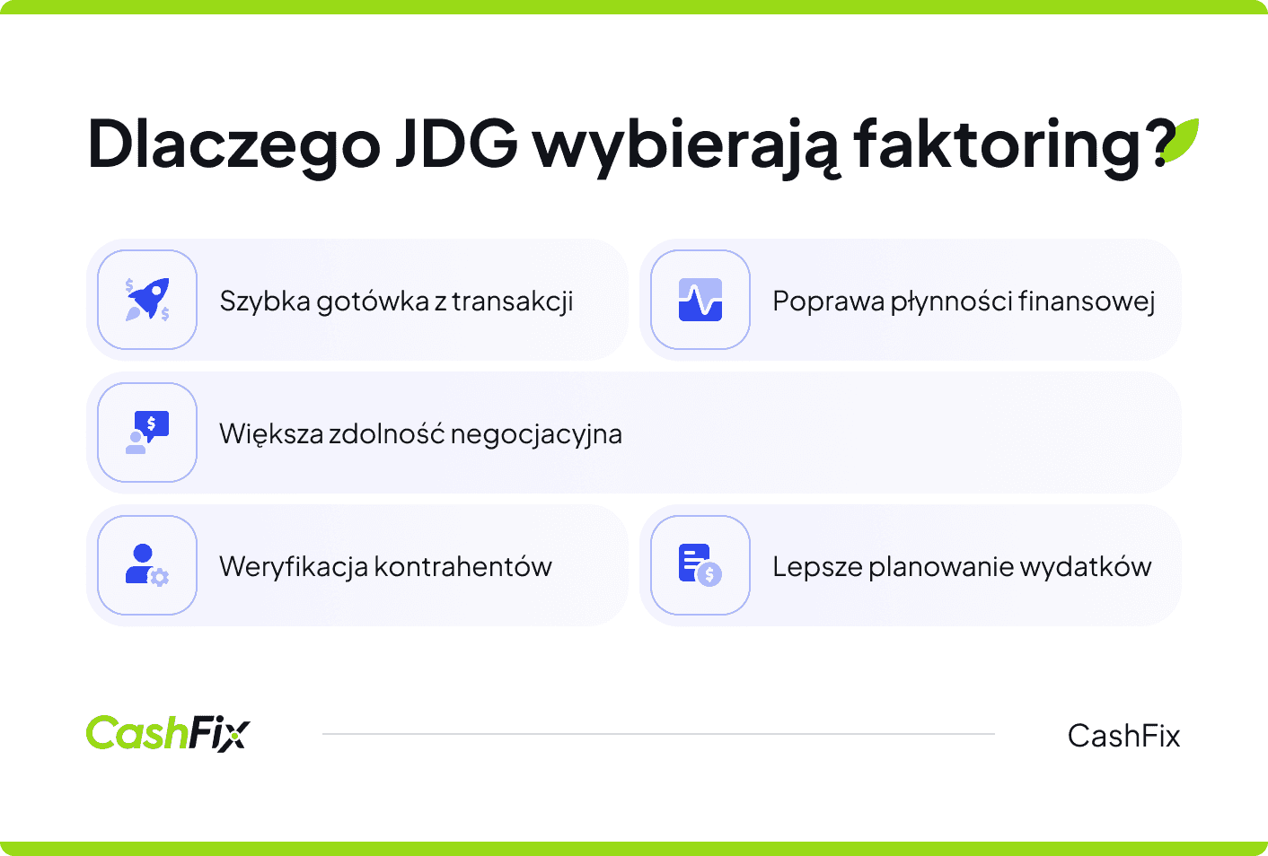 dlaczego JDG wybierają faktoring