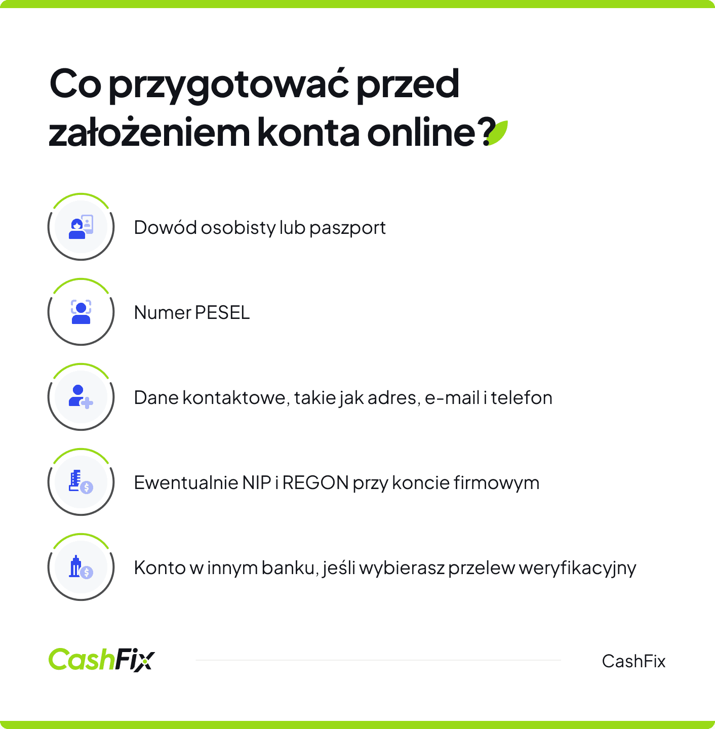 Jak założyć konto przez internet - to przygotuj