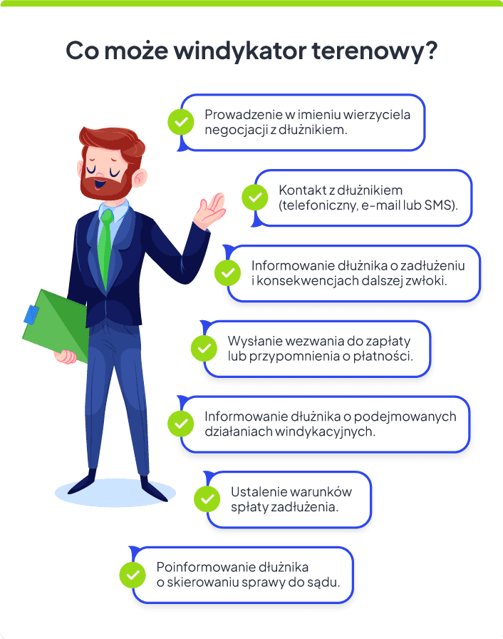 Co może windykator terenowy?