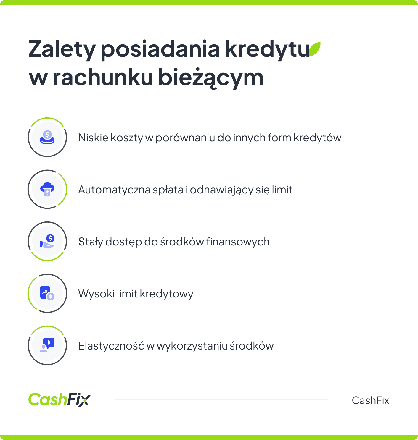 Kredyt w rachunku bieżącym - zalety