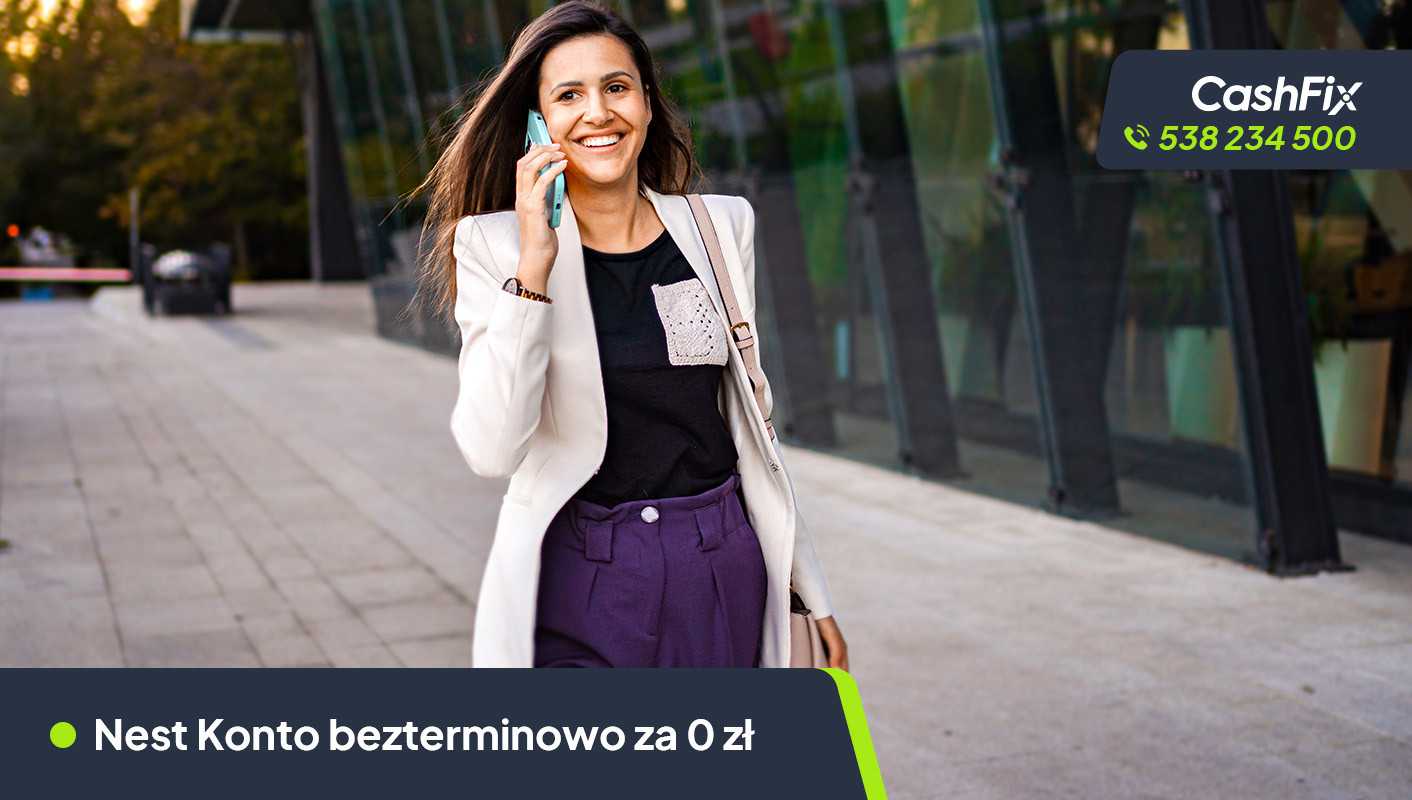 Nest Konto bezterminowo za 0 zł w Nest Banku Nest Konto za 0 zł promocja z CashFix