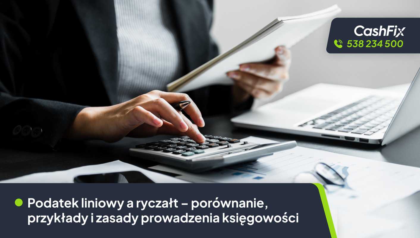 Podatek liniowy a ryczałt – porównanie, przykłady i zasady prowadzenia księgowości