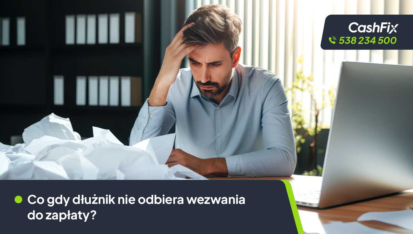 co gdy dłużnik nie odbiera wezwania do zapłaty