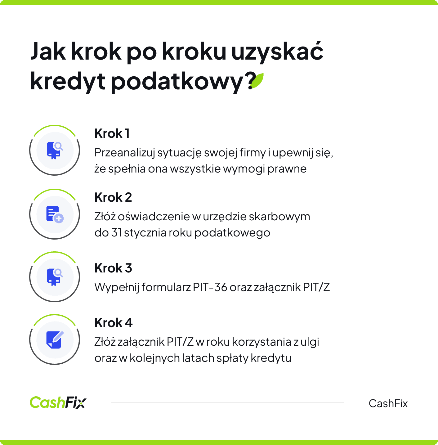 Kredyt podatkowy krok po kroku