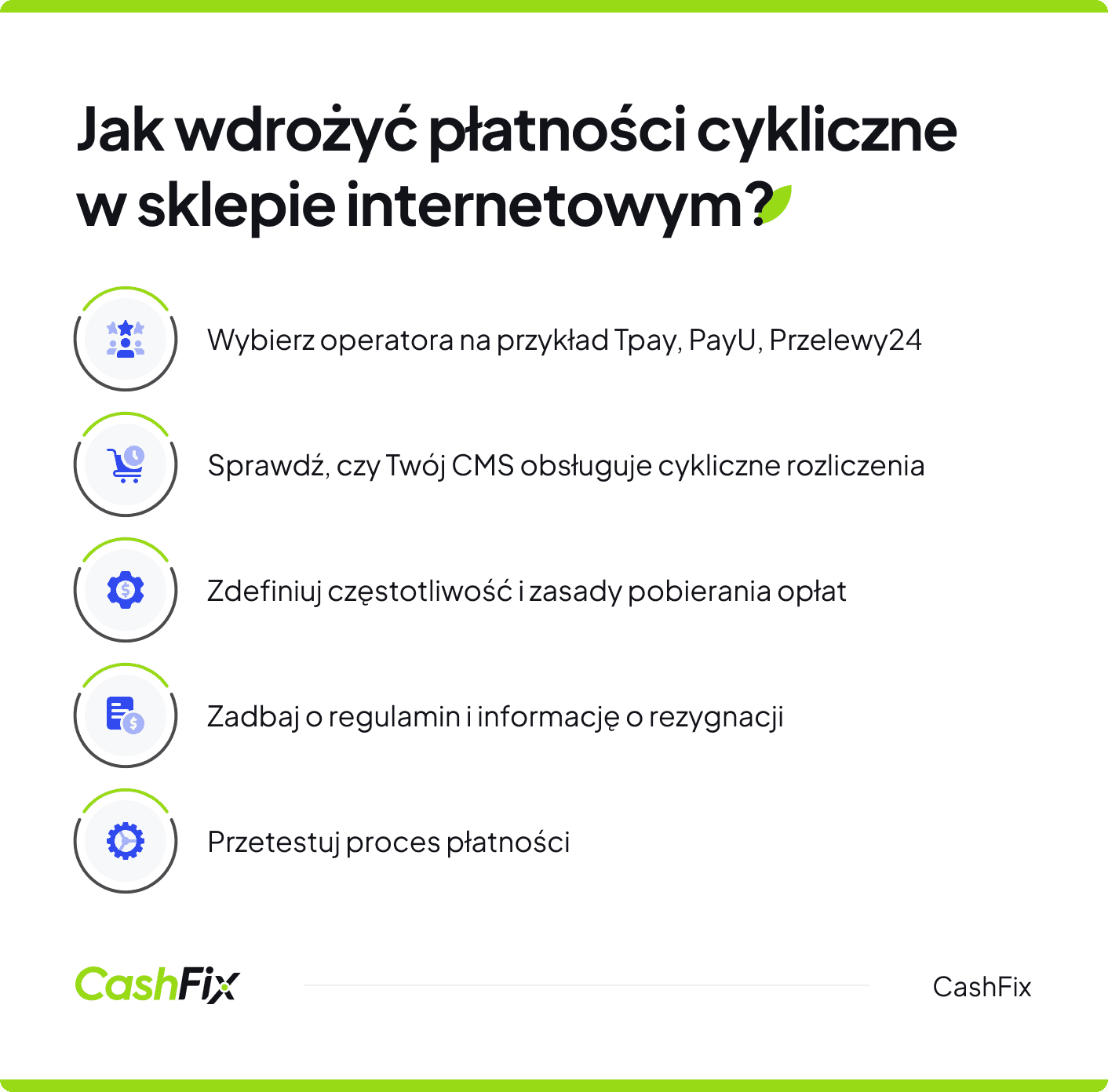 jak wdrożyć płatności cykliczne