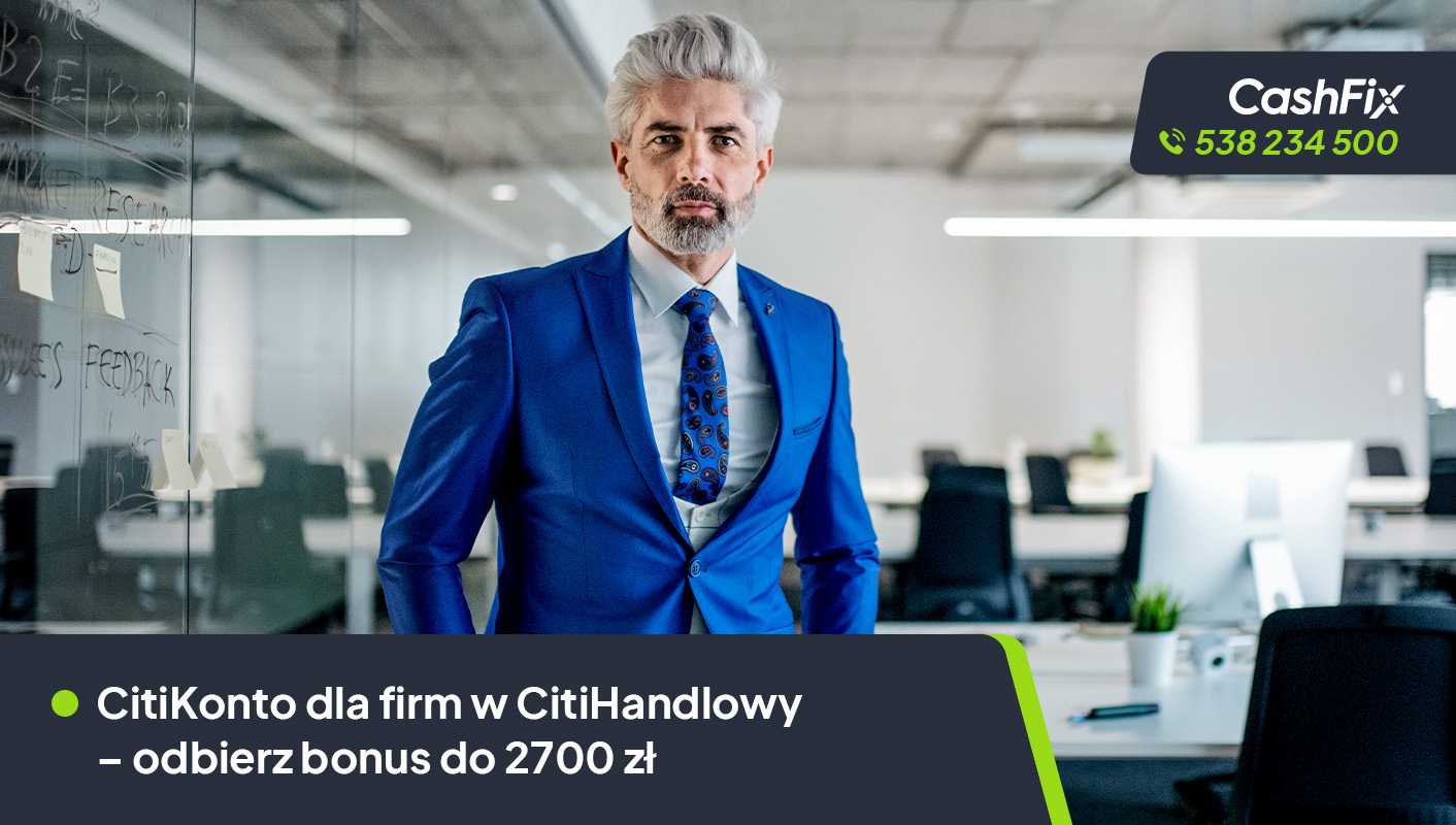 CitiKonto dla firm bonus do 2700 zł